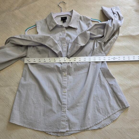 Worthington button-front open shoulder Blouse womans size Small - Picture 8 of 8